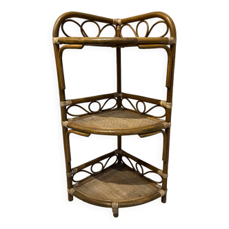 Rattan shelf