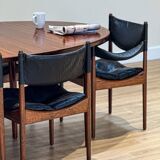 Extendable dining room table and chairs (by Kristian Solmer Vedel)