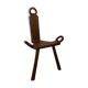 Chaise en bois sculpté