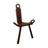 Carved wood chair