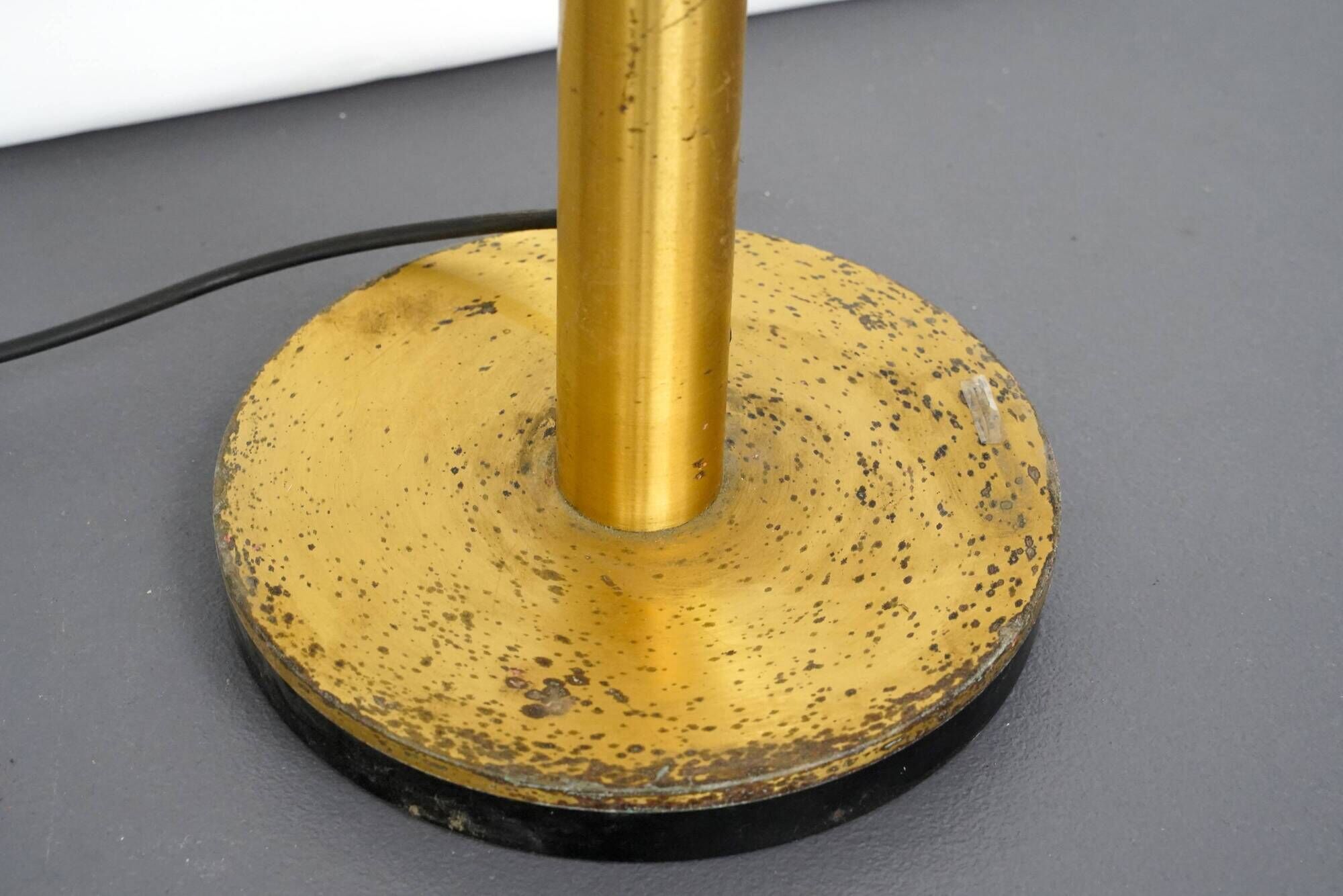 Italian vintage three arms brass floor lamp by Goffredo Reggiani
