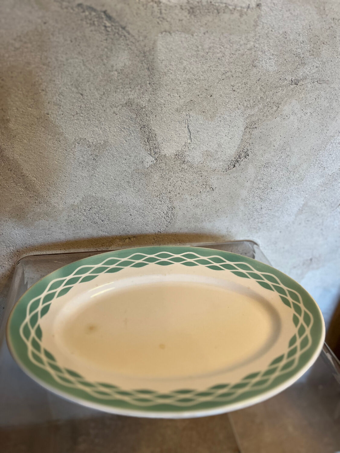 Lot de 2 plats de services Digoin Sarreguemines 1970