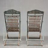 Chairs long time 1900 outside metal