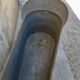Ancient zinc bathtub 1900 -1m40