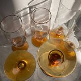 Set of 6 vintage champagne flutes