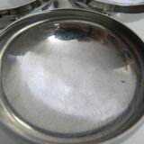 Ensemble de six coupelles en inox de Letang-Rémy