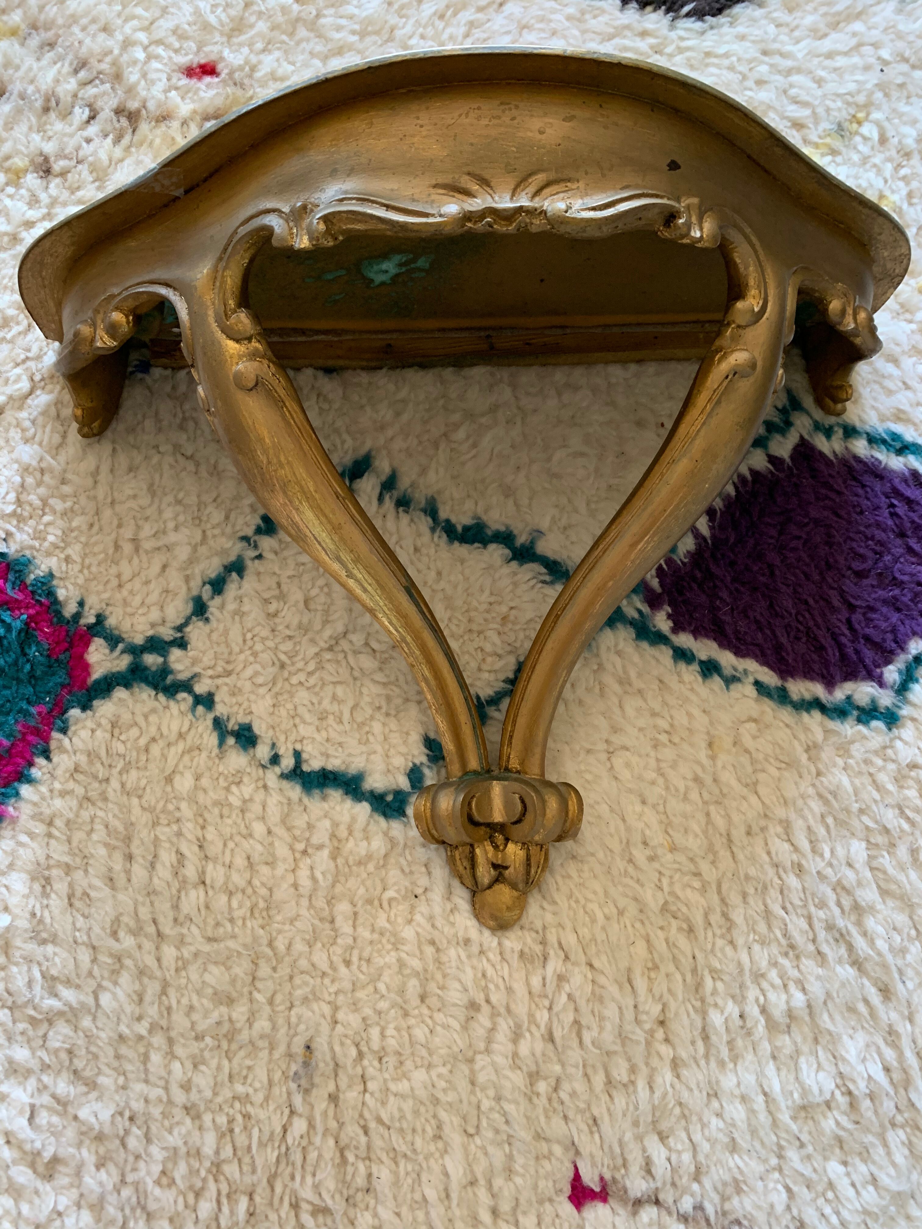 Golden baroque console