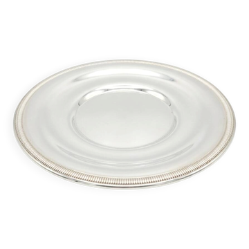 Plat de service rond en métal argenté – Orfèvrerie de France
