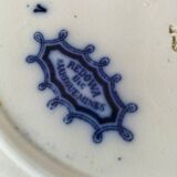 Trio of redowa plates – sarreguemines, ironstone – circa 1890