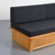 Banquette-lit dessinée par Charlotte Perriand pour Les Arcs, circa 1970.