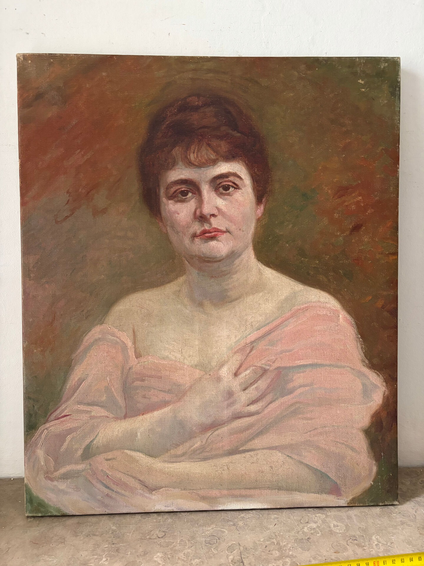 Portrait of a woman, oil on canvas