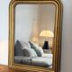 Louis-Philippe gilded mirror with mercury glass 89x65cm