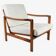 Original Baczyk Scandinavian armchair, 1960s, renovation, teak.