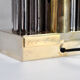 Pair of Brass & Metal Sculptural Lamps by Georges Mathias, Belgium 1970s