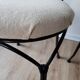 Set de 2 chaises métal noir