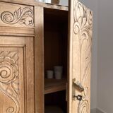 Art Deco oak sideboard with mirror (removable)