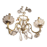 1 crystal prism wall light with 2 lights