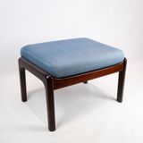 Stool in mahogany designed by Ole Wanscher and manufactured by P. Jeppesen.