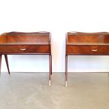 Paire de tables de chevet italiennes des années 1950