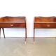 Pair of italian 1950's night stands bed side tables