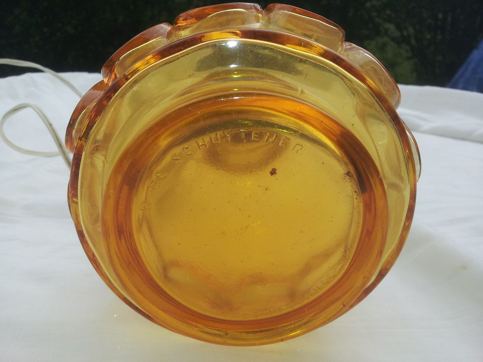 Robert de Schuytener glass lamp foot