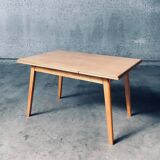 MCM Dutch Design Extendable Dining Table attributed to Cor Alons for Gouda Den Boer, 1950s