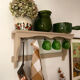 Antique wooden wall shelf