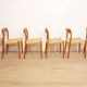 6 x vintage dining chairs | Niels Otto Møller | Model 75