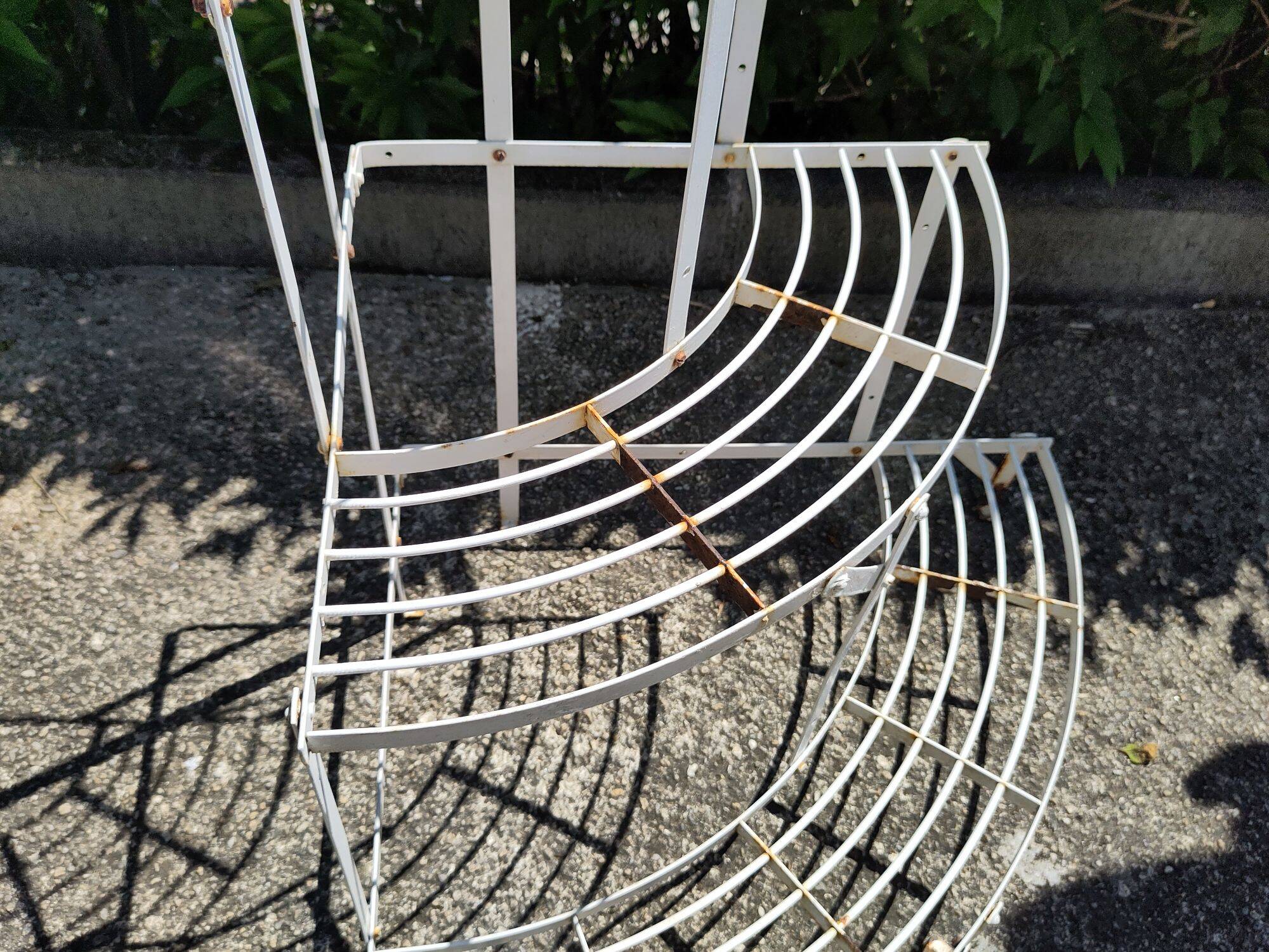 Old metal plant holder