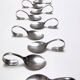 Set of Twelve Steel Serving Spoon by Pinti, Italy, 1980s