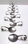 Set of Twelve Steel Serving Spoon by Pinti, Italy, 1980s