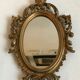 Miroir classique doré 16x24cm