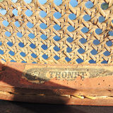 3 old bistro chairs cans thonet