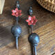 Pair of wall hooks in cast iron