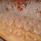 Set of 36 old crystal glasses