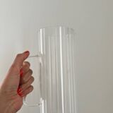 Worked glass carafe