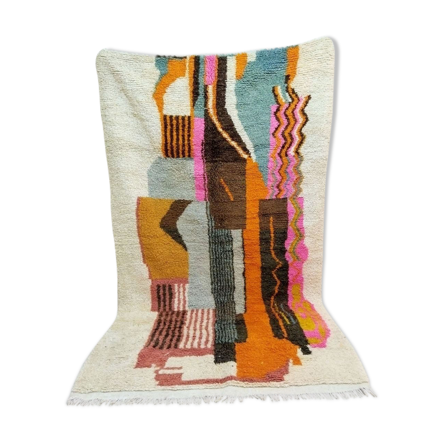 Berber tribal carpet orange 250 x 150 cm