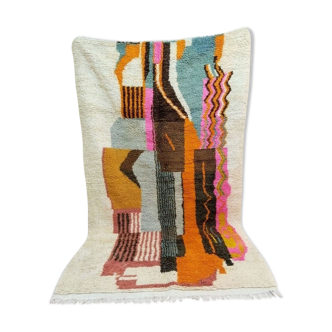 Tapis berbère tribal orange 250 x 150 cm
