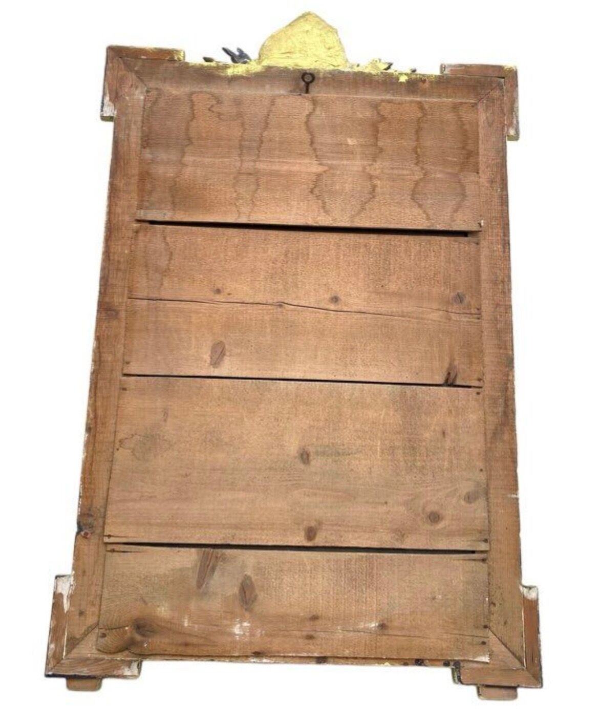 19th-century antique mirror in carved gilded wood, Napoleon style.