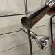 Lampadaire chromé 3 spot vintage design 70