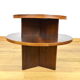 Art-Deco pedestal table in walnut 1940