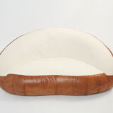 Rare set of sofas croissant 1970