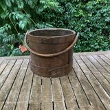 Old wooden bucket