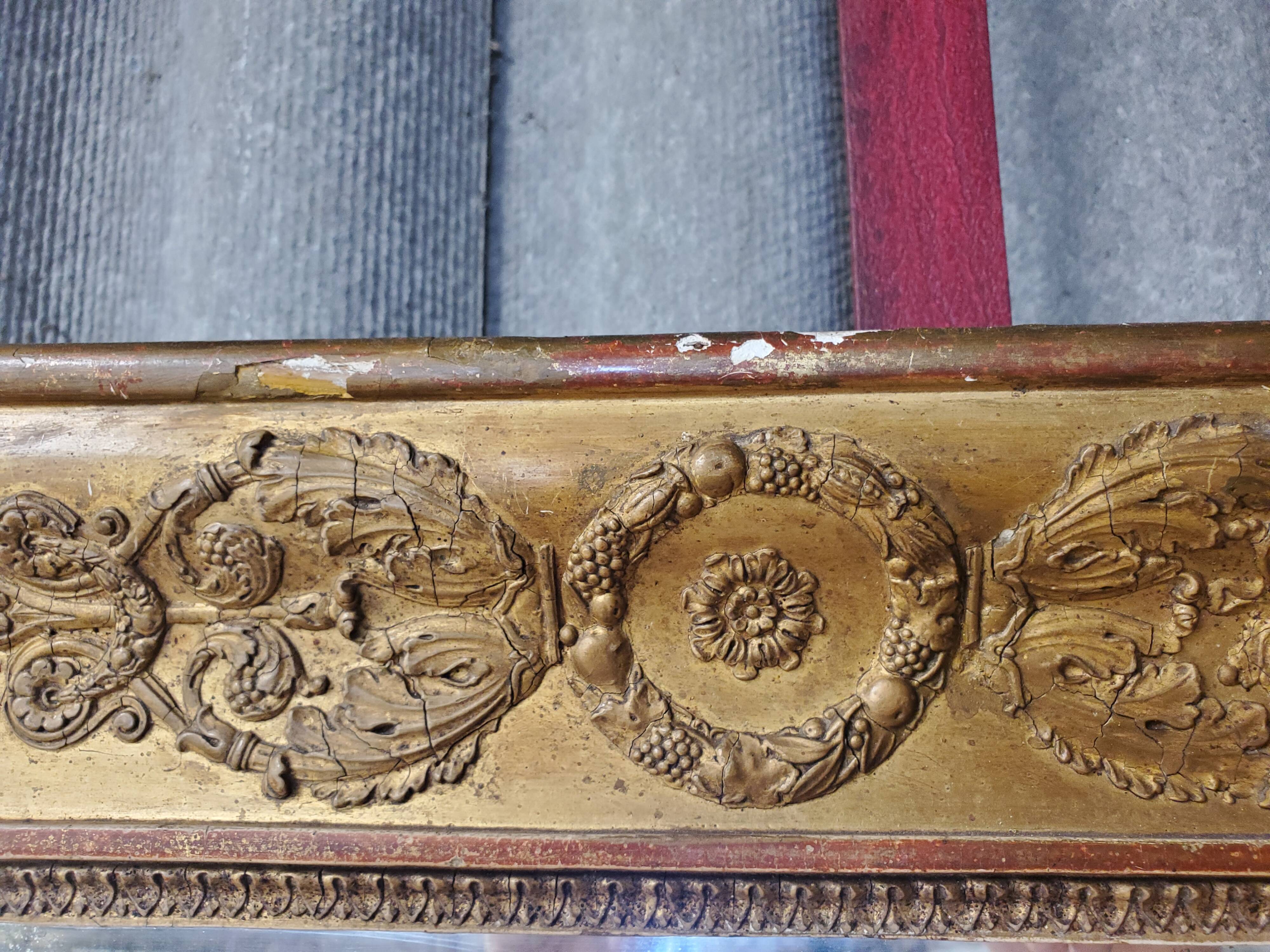 Large antique mirror