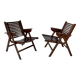 Set of 2 "Rex" Folding Chairs by Niko Kralj, 1950s