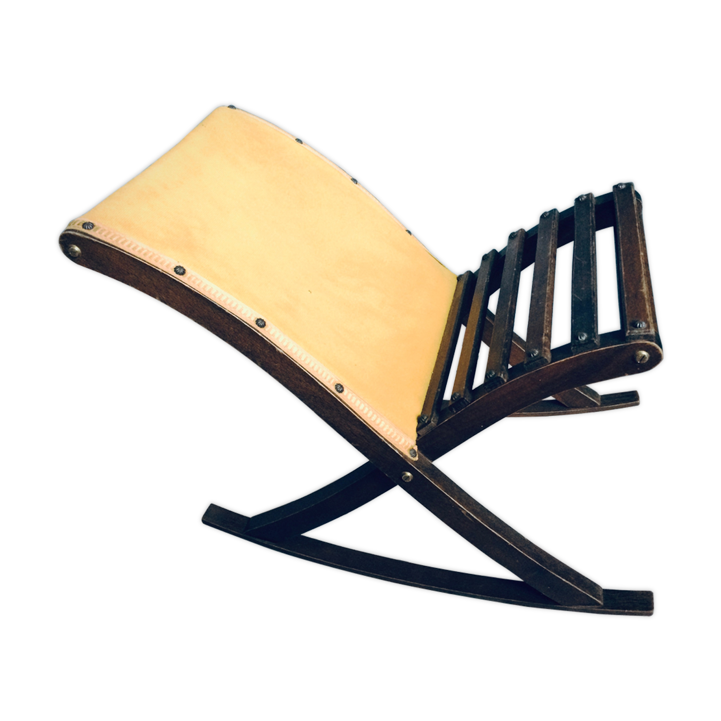 Vintage rocking foot rest