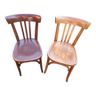 Paire de chaises de bistrot Fischel