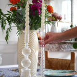 Giverny handcrafted candle holder made of recycled glass