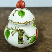 Vintage sugar bowl Villeroy & Boch "Ma Pomme" - Hand-painted - (V9)
