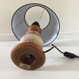 Lamp in stone and wood turned by noaïlles
